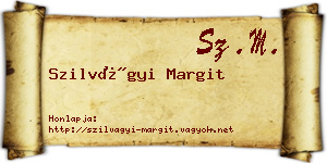 Szilvágyi Margit névjegykártya